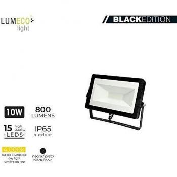 EDM 70345 Foco Proyector Led 10W, 4000K, 800 Lumens, Negro