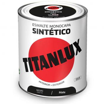 Esmalte sintético negro mate 750ml Titanlux 5809006