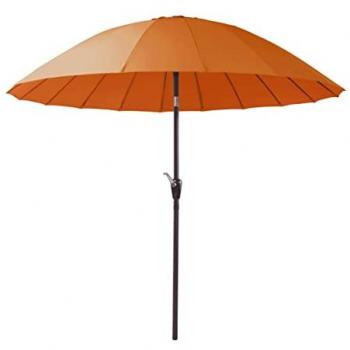 Sombrilla de Jardín Atlanta Naranja con Palo Central