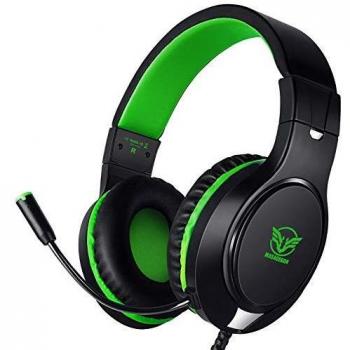 Karvipark H-10 Auriculares Gaming para PS4/Xbox One/Nintendo Switch/PC/Laptop, Auriculares Premium con Micrófono Cancelación de Ruido Cascos Gaming con Cable, Diadema Acolchadas y Ajustable