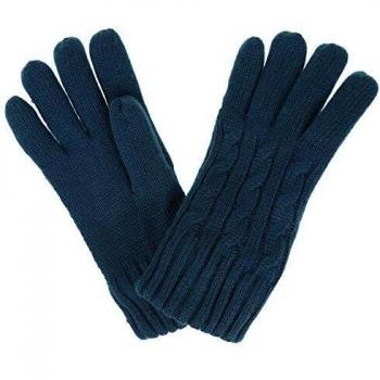 Regatta Multimix II' Cable Knit Gloves Guantes, Mujer, Verde Azulado Profundo, L-XL