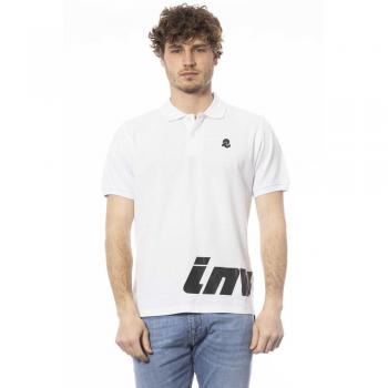 Invicta White Cotton Polo Shirt - M, Male, Short Sleeve, Logo on Chest