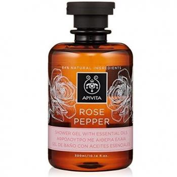 APIVITA Rose Pepper Shower Gel with Essential Oils 300ml