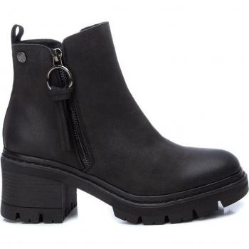 Botines Refresh 170442 para Mujer en Color Negro con Cierre de Cremallera
