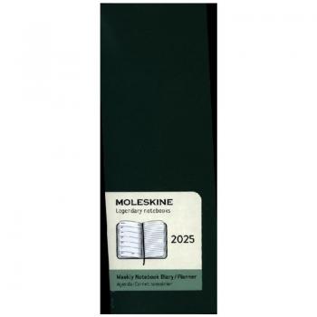 Agenda Moleskine 2025 Semana Vista Tapa Blanda Verde Mirto 13x21 cm