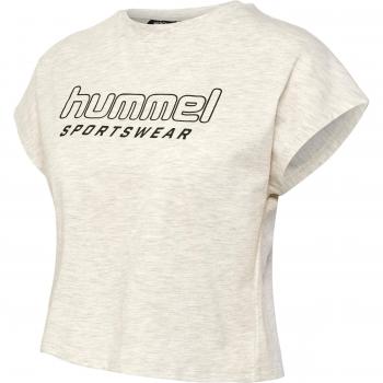 Hummel Legacy June Women's Cropped Short Sleeve T-shirt - Beige