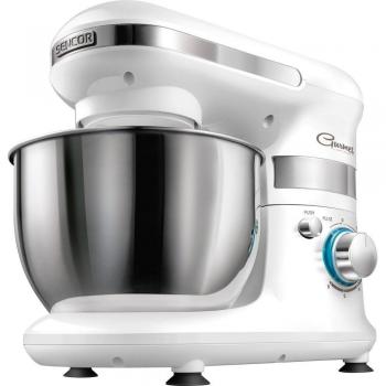Sencor STM 3010WH - Batidora amasadora, 450 W, color blanco y gris
