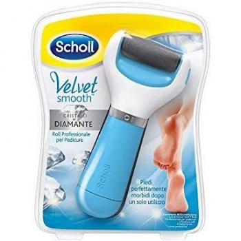 Rodillo Eléctrico Scholl Velvet Smooth Profesional con Cristales de Diamante para Pedicure