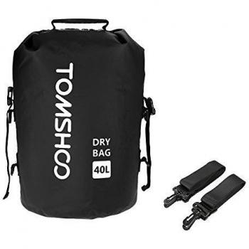 TOMSHOO 40L Bolsa Estanca Bolsa Seca Dry Bag Impermeable para Kayak Canotaje Piragüismo Snowboarding Cámping Al aire libre