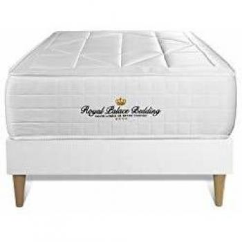 Conjunto colchón y base 90x200 cm - Windsor, Resortes ensacados y memoria de forma - 26 cm - Equilibrado - Base blanca