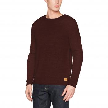 JACK & JONES Joralex Knit Crew Neck, Suéter para Hombre, Rojo