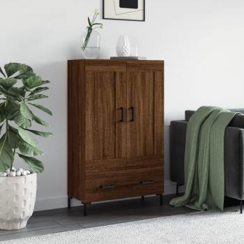 Armario de madera multicapa Roble Marrón 69,5x31x115 cm