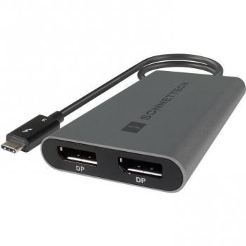 Sonnet TB3-DDP4KG Adaptador Thunderbolt Dual 4K DisplayPort, Gris Espacial