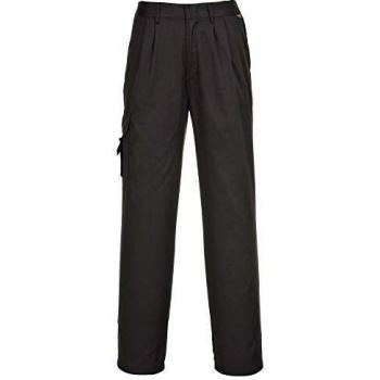 Pantalones de Combate para Mujer Portwest C099 Negros 3XL con Cintura Elástica Regular