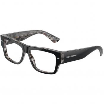 Dolce & Gabbana DG3379 3403 Men's Eyeglasses Black Size 53 - Frame Only with Blue Light Block Available