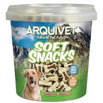 ARQUIVET Soft Snacks para Perro Maxi Huesitos de Cordero 800 gr para Perro - Snacks en Forma de huesitos - Golosinas, chuches, premios y recompensas caninas - Alimento complementario