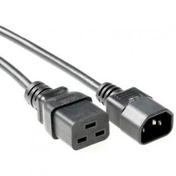 Cable de Alimentación C19-C14 3m Negro para Conexión de Dispositivos Informáticos