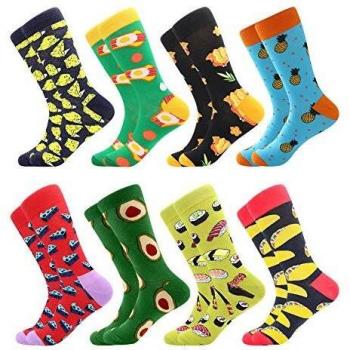 BISOUSOX Calcetines Estampados Hombre,Hombres Ocasionales Calcetines Divertidos Impresos de Algodón de Pintura Famosa de Arte Calcetines,Calcetines de Colores de moda
