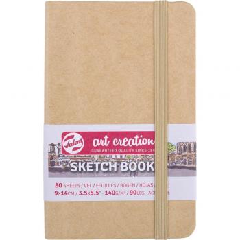 Carnet de croquis Talence Art Creation 140 g/m², 80 hojas, tamaño A4 (21 x 29,7 cm) con cubierta de papel kraft