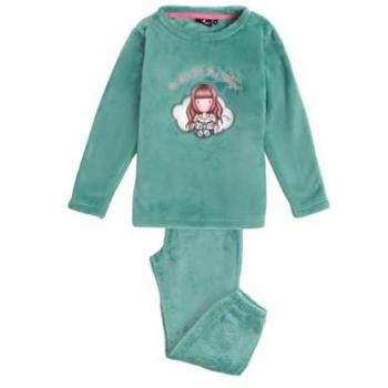 Pijama de Niña Largo Calentito Verde Be Kind To The Planet Gorjuss Santoro