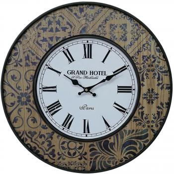 Reloj de Pared Grande Blanco Azul MDF Metal para Cocina Sala de Estar Rebecca Mobili