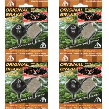 F1 Performance Disc Brake Pads / DiscoBrakes 4 Pares Cannondale Coda Semi Metalicas