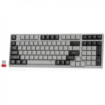 Redragon BK7114 Low-Profile 2.4G BT Wireless Slim Office Keyboard with Scissors Mechanism and Quiet Tactile Keystrokes