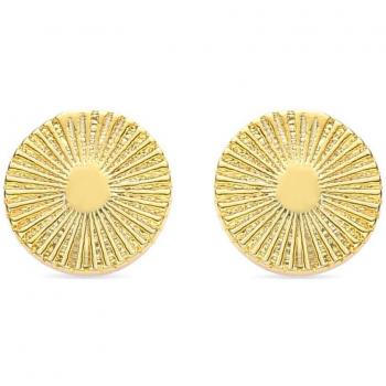 Pendientes Luxenter Mezim de Circonita Brillante, acabados en oro amarillo de 18 quilates