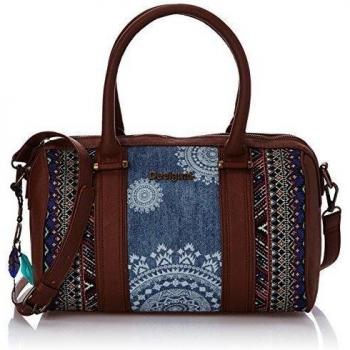 Desigual Bols Malta African Art - Bolso De Asa Mano unisex,  color bleu
