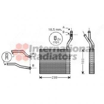 Radiador de calefacción VAN WEZEL 18006364