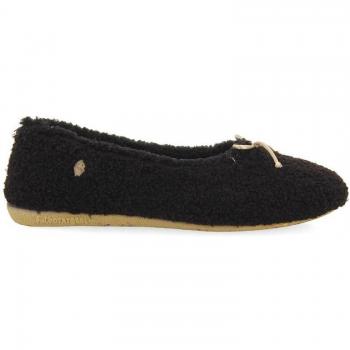 Zapatillas de casa cerradas de mujer tipo bailarina con material reciclado