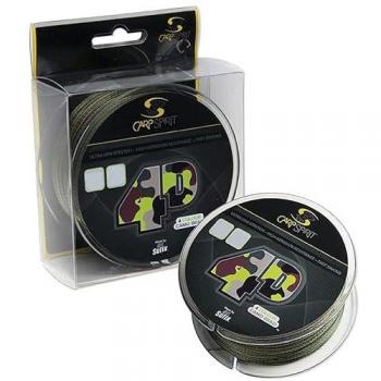 Carp Spirit Trenzado 4-D 1000 M Verde Camuflaje 0,35 mm