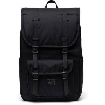 Mochila Herschel Little America Mid Unisex Negra Tono Monocromático Tamaño Único