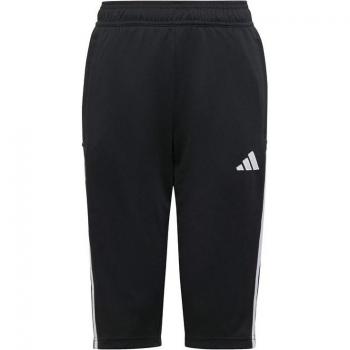Pantalones de fútbol adidas Tiro 23 infantil, características: diseño clásico, tejido ligero y transpirable, corte ajustado, cintura elástica con cordón, paneles laterales en contraste, logotipo de adidas bordado