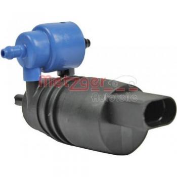 Bomba de agua de lavado para limpiaparabrisas METZGER 2220060 compatible con MITSUBISHI Outlander, PEUGEOT 4007 y CITROËN C Crosser