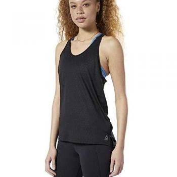 Reebok Os Smartvent Tank Camiseta Sin Mangas, Mujer, Black, L