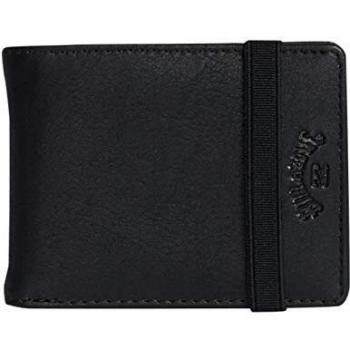 BILLABONG Locked Slim-Wallet for Men, Travel Accessory - Cartera de Bolsillo para Hombre, Negro, Talla única