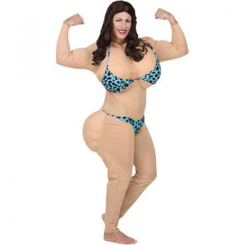 Widmann Disfraz de Miss Bikini Acolchado para hombre