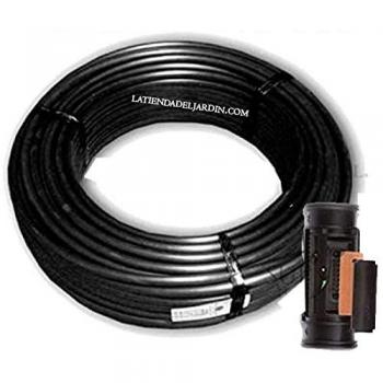 Tubería de Riego por Goteo Autocompensante 16mm con Goteros cada 33cm, Bobina Negra 100m