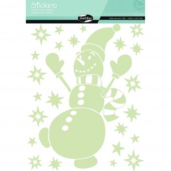 'Maildor Stickino Navidad muñeco de nieve, color blanco, 38 x 30 cm