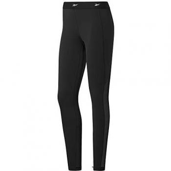 Reebok SH Highrise Mesh Tight Mallas, Mujer, Negro, 2XS