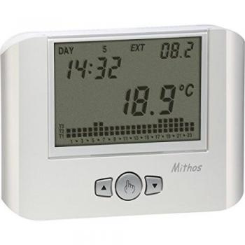Cronotermostato Digital de Pared Vemer Mithos Blanco VE328100 con Programación Semanal y Alimentación a Batería
