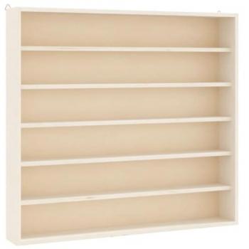 Mueble expositor de pared con 6 estantes 60x8,5x55 cm