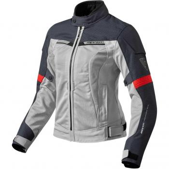 FJT202 - 4020-L42 - Rev It Airwave 2 Ladies Motorcycle Jacket 42 Silver Red