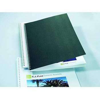 Cubiertas de Encuadernación GBC A4 250 gsm Textura Lino Negra Pack de 100