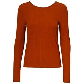Vero Moda Vmketti LS U-Back Top VMA Camisa Manga Larga, Autumnal, XS para Mujer