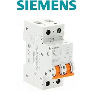 Siemens - Interruptor automático 70 maneta naranja 6ka curva c 2 polos 40a