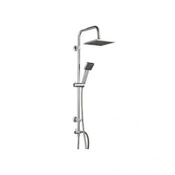 Haceka Spring CE Set de Ducha, Metal, Gris, 123.5x26x39 cm