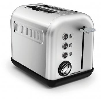 Morphy Richards 222010ee Accents Tostadora 2, cepillado, Plata