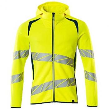 Sudadera con Cremallera Hi-Vis Amarillo/Dark Petroleum Accelerate Safe XL